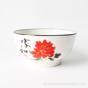 Novo Design Chinês Applique Bowl 5,5 polegadas